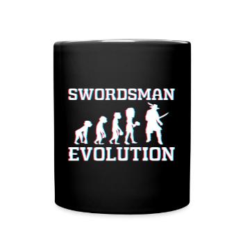 Warrior Kenjutsu Saber Fight - Full Colour Mug - black - Front