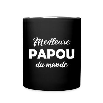 Meilleure Papou du monde Fête des Pères - Mug uni - noir - Devant