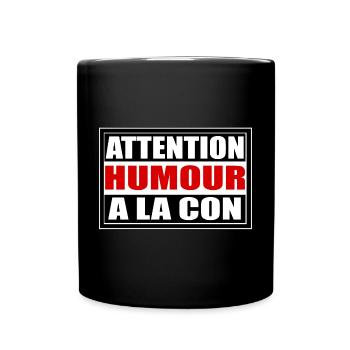 Humour a la con - Mug uni - noir - Devant