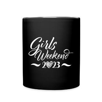 Girls Weekend 2023 Cute Girls Party Trip Vacances - Mug uni - noir - Devant