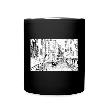 Venise - Mug uni - noir - Devant