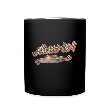 clear it hollow - Full Colour Mug - black - Front
