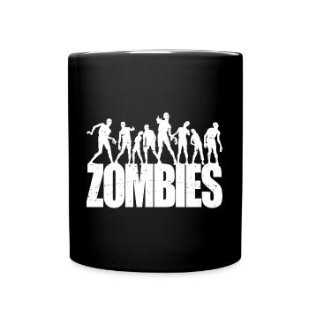 Scary Walking Zombies Horreur Halloween Costume - Mug uni - noir - Devant