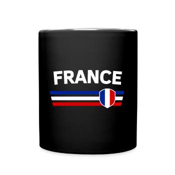 France fan tshirt/trikot for global competitions - Full Colour Mug - black - Front