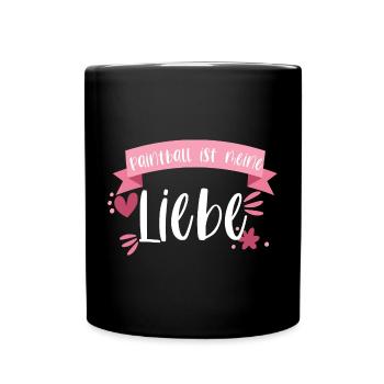 Paintball ist meine Liebe - Gotcha Geschenk - Tasse einfarbig - Schwarz - Vorne
