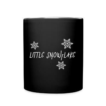 Winterbader Winterschwimmer Schneeflocke eisbaden - Tasse einfarbig - Schwarz - Vorne