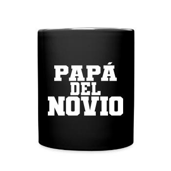 Papa del Novio Groom's Father Wedding Gift - Full Colour Mug - black - Front