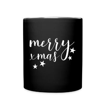 Joyeux Noël de Joyeux Xma - Mug uni - noir - Devant