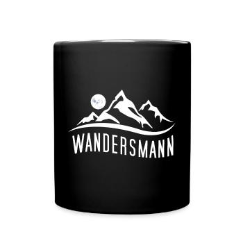 Wandersmann - Für passionierte Wanderer - Tasse einfarbig - Schwarz - Vorne