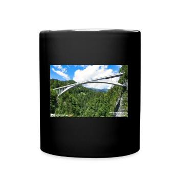 Salginatobel Bridge - Full Colour Mug - black - Front
