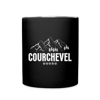 Courchevel, Savoie, station de ski - Mug uni - noir - Devant