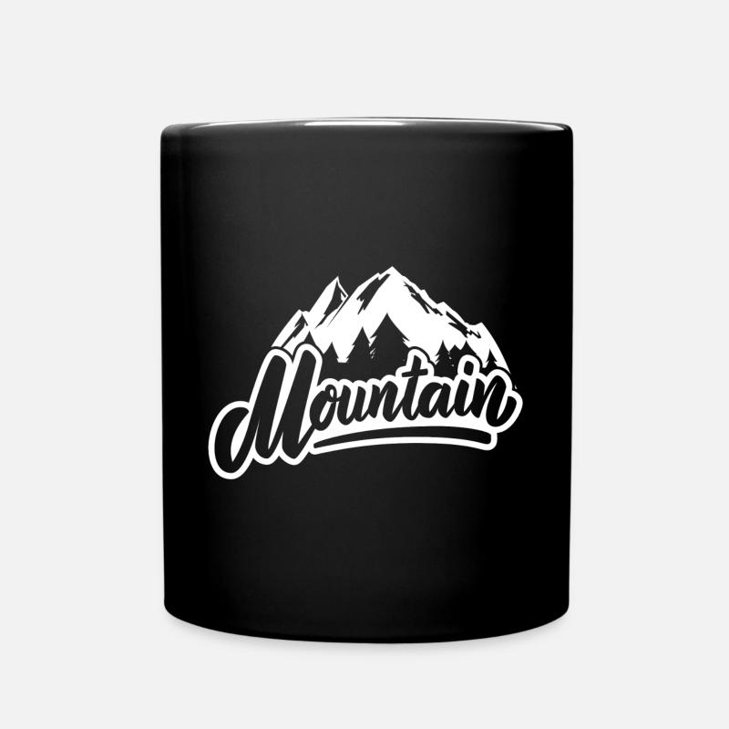 skiing, skiing, skiing - Full Colour Mug - black