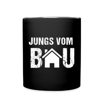 Jungs vom Bau - Tasse einfarbig - Schwarz - Vorne