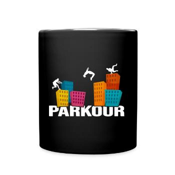 Parkour Traceur Freerun CityParkour Jump-Life - Mug uni - noir - Devant