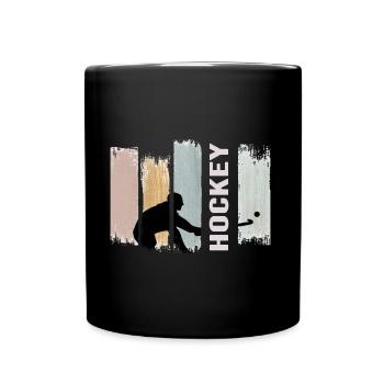 Hockey Field Hockey Art Artificial Turf Hockey - Full Colour Mug - black - Front