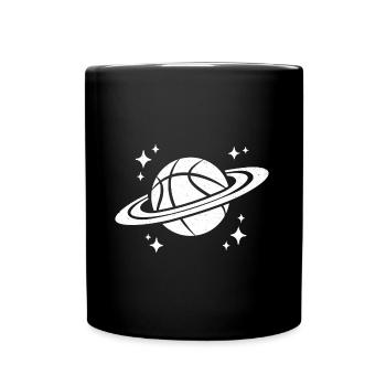 Basketball dans l’espace Orbit Joueurs de basket-ball - Mug uni - noir - Devant