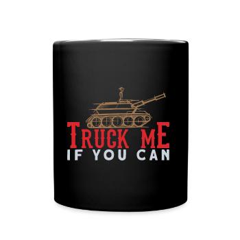 Tank Soldier - Tshirt de char - cadeau de soldat - Mug uni - noir - Devant
