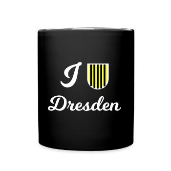At home in Dresden - Full Colour Mug - black - Front