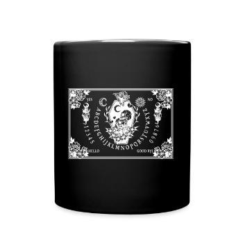 Ouija Board skeletons in love - Full Colour Mug - black - Front
