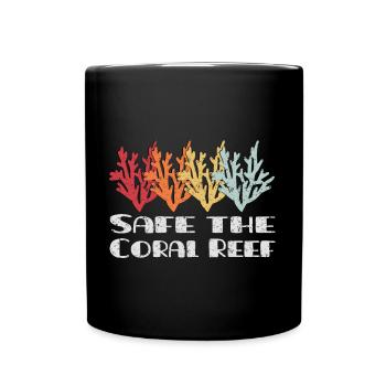 Sécuriser le récif corallien - Mug uni - noir - Devant