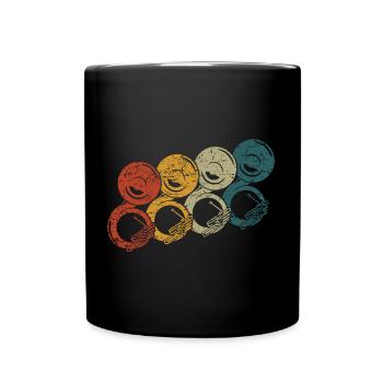 Retro Sousaphon Blasmusik Instrument Musiker - Tasse einfarbig - Schwarz - Vorne