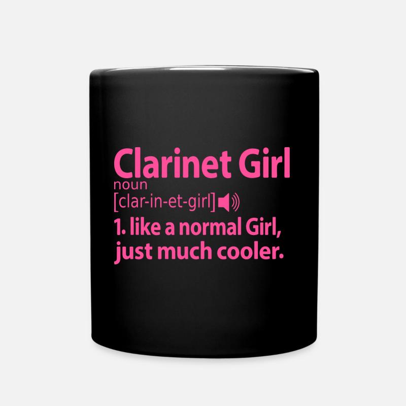 Clarinet Player Girl Clarinet Player Proverbi - Tazza monocolore - nero