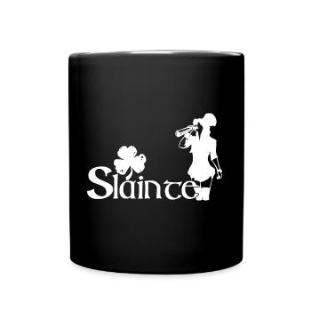Slainte Happy St. Patrick's day - Full Colour Mug - black - Front