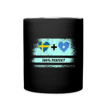 Somalie et Suède 100% parfait / cadeau - Mug uni - noir - Devant