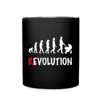 revolution daddy stroller birth - Full Colour Mug - black - Front