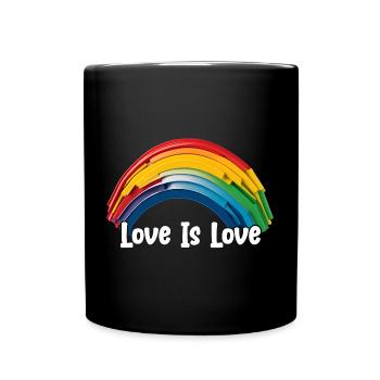 Prideful Skies LGBTQ gay pride Rainbow Love - Tasse einfarbig - Schwarz - Vorne