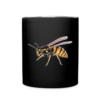 Guêpe - Mug uni - noir - Devant