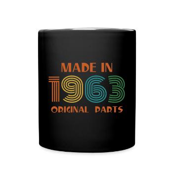 Fait 1963 Anniversaire Rétro - Mug uni - noir - Devant