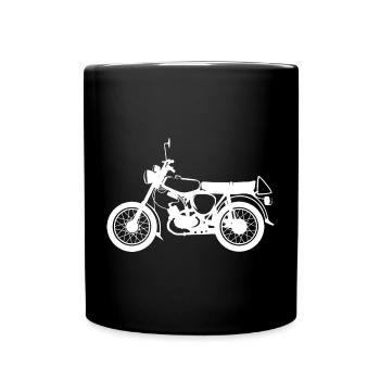 simme s50 Motorrad Moped Klassiker DDR Osten icon - Tasse einfarbig - Schwarz - Vorne