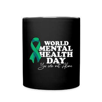Mental Health Bewusstsein Gesundheit Support - Tasse einfarbig - Schwarz - Vorne