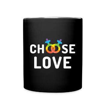 Pride Month LGBT - Love - Full Colour Mug - black - Front