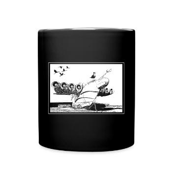 Airplane wreck - Full Colour Mug - black - Front
