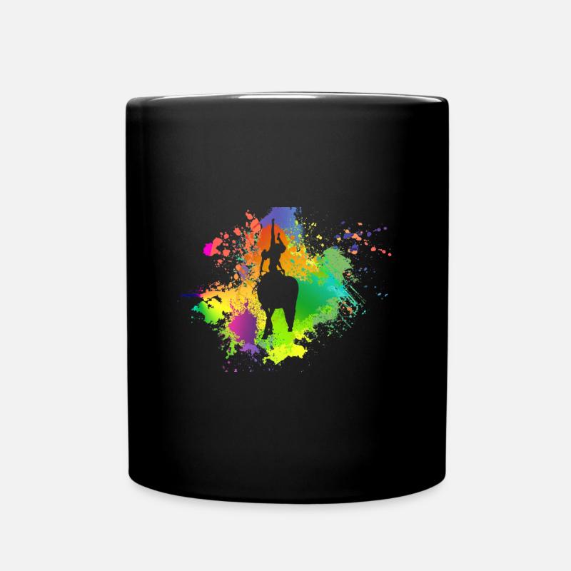Handstand gehalten - Tasse einfarbig - Schwarz