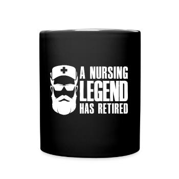 A Nursing Legend Has Retired - Krankenschwester - Tasse einfarbig - Schwarz - Vorne