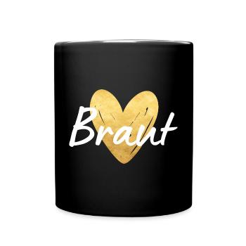 Braut Jungesellinnenabschied - Tasse einfarbig - Schwarz - Vorne