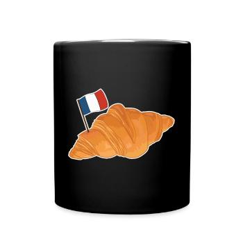 Croissant - Funny French Food - Full Colour Mug - black - Front