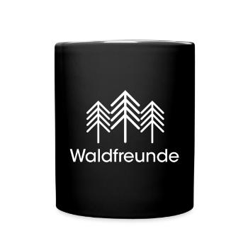 Waldfreunde Bäume Symbol Logo icon Gemeinschaft - Tasse einfarbig - Schwarz - Vorne