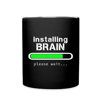 Installation von Brain - Tasse einfarbig - Schwarz - Vorne