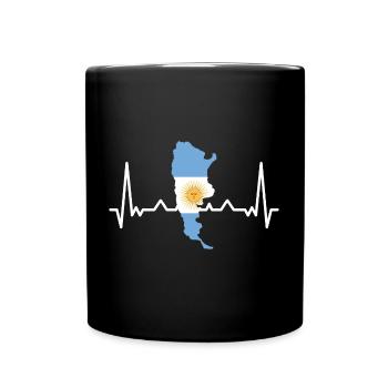 Argentina Flag South America Argentine Flag - Full Colour Mug - black - Front