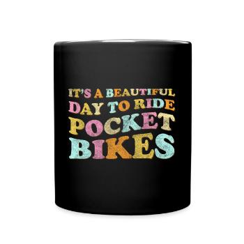Motorrad Dreck Enduro - Tasse einfarbig - Schwarz - Vorne