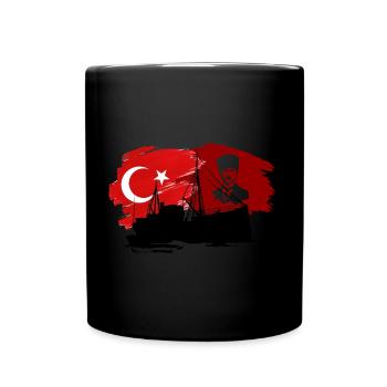 Ataturk Signature Mustafa Kemal Ataturk Turkey - Full Colour Mug - black - Front