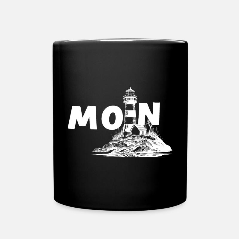 Moin - Tasse einfarbig - Schwarz