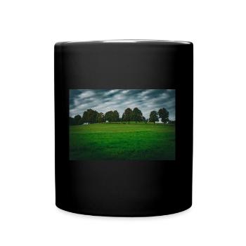 Land and trees - Full Colour Mug - black - Front