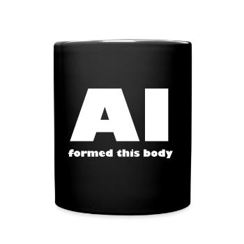 Artificial intelligence is coming - Full Colour Mug - black - Front