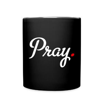 pray - Full Colour Mug - black - Front