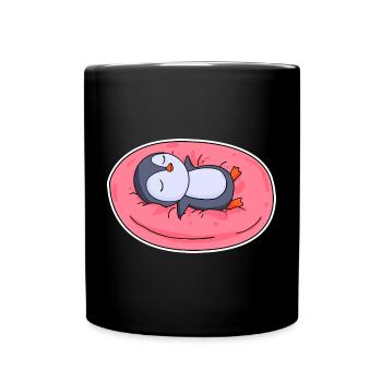 Pinguin - Tasse einfarbig - Schwarz - Vorne